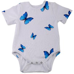 Butterfly-blue-phengaris Baby Short Sleeve Bodysuit