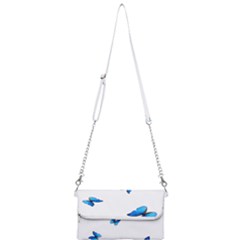 Butterfly-blue-phengaris Mini Crossbody Handbag by saad11