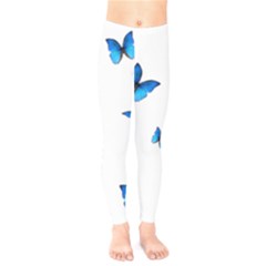 Butterfly-blue-phengaris Kids  Classic Winter Leggings