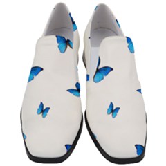 Butterfly-blue-phengaris Women Slip On Heel Loafers by saad11