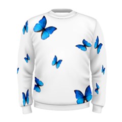 Butterfly-blue-phengaris Men s Sweatshirt