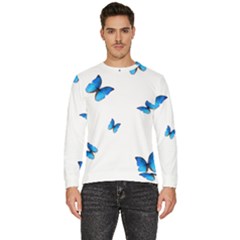 Butterfly-blue-phengaris Men s Fleece Sweatshirt