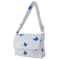 Butterfly-blue-phengaris Full Print Messenger Bag (l) by saad11