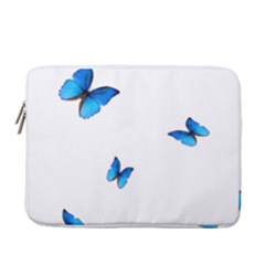 Butterfly-blue-phengaris 13  Vertical Laptop Sleeve Case With Pocket by saad11