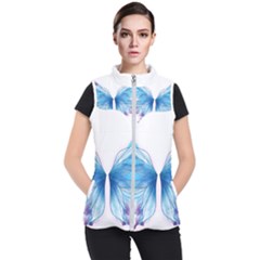 Butterfly-drawing-art-fairytale  Women s Puffer Vest