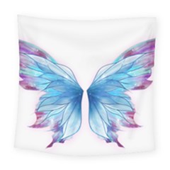 Butterfly-drawing-art-fairytale  Square Tapestry (large)