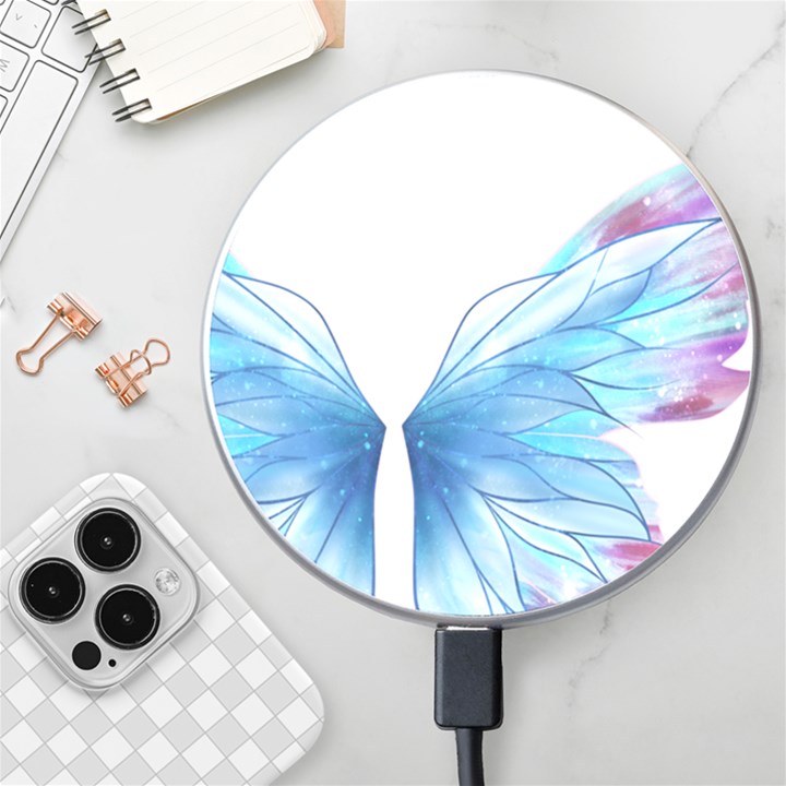 Butterfly-drawing-art-fairytale  Wireless Fast Charger(White)