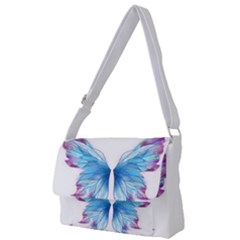 Butterfly-drawing-art-fairytale  Full Print Messenger Bag (l) by saad11