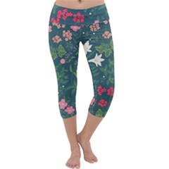 Spring Design  Capri Yoga Leggings