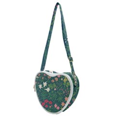 Spring Design  Heart Shoulder Bag by AlexandrouPrints