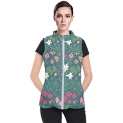 Spring Design  Women s Puffer Vest by AlexandrouPrints