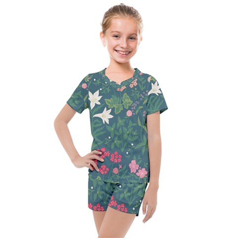 Spring Design  Kids  Mesh T-shirt And Shorts Set by AlexandrouPrints