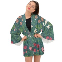 Spring Design  Long Sleeve Kimono by AlexandrouPrints