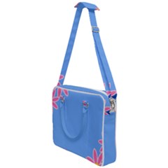 Flowers Space Frame Ornament Cross Body Office Bag