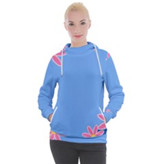 Flowers Space Frame Ornament Women s Hooded Pullover