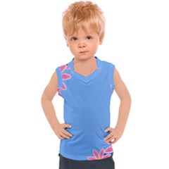 Flowers Space Frame Ornament Kids  Sport Tank Top