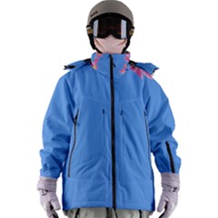 Flowers Space Frame Ornament Women s Zip Ski And Snowboard Waterproof Breathable Jacket by Maspions