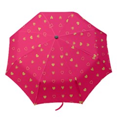 Illustrations Heart Pattern Design Folding Umbrellas