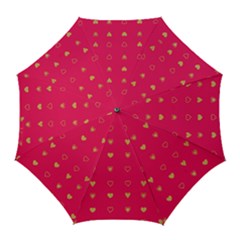 Illustrations Heart Pattern Design Golf Umbrellas