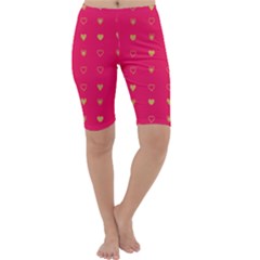 Illustrations Heart Pattern Design Cropped Leggings 