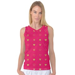 Illustrations Heart Pattern Design Women s Basketball Tank Top