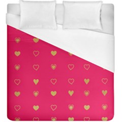 Illustrations Heart Pattern Design Duvet Cover (king Size)