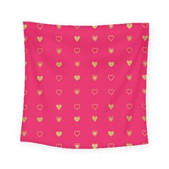 Illustrations Heart Pattern Design Square Tapestry (small)