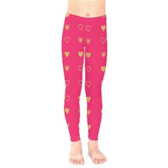 Illustrations Heart Pattern Design Kids  Leggings