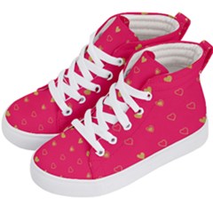 Illustrations Heart Pattern Design Kids  Hi-top Skate Sneakers