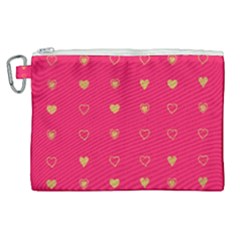 Illustrations Heart Pattern Design Canvas Cosmetic Bag (xl)