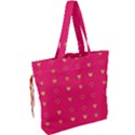 Illustrations Heart Pattern Design Drawstring Tote Bag View2