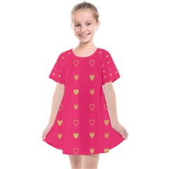 Illustrations Heart Pattern Design Kids  Smock Dress