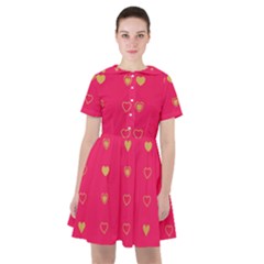 Illustrations Heart Pattern Design Sailor Dress