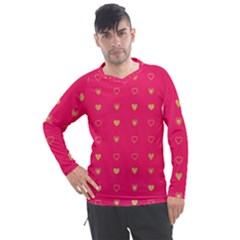 Illustrations Heart Pattern Design Men s Pique Long Sleeve T-shirt