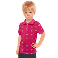 Illustrations Heart Pattern Design Kids  Polo T-shirt