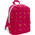 Illustrations Heart Pattern Design Zip Up Backpack View2