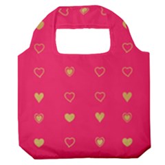 Illustrations Heart Pattern Design Premium Foldable Grocery Recycle Bag by Maspions