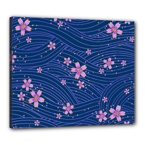 Flowers Floral Background Canvas 24  X 20  (stretched)