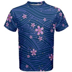 Flowers Floral Background Men s Cotton T-shirt