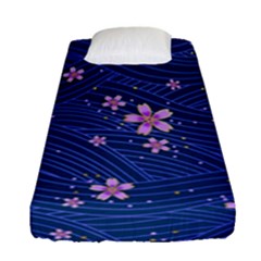 Flowers Floral Background Fitted Sheet (single Size)