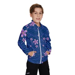 Flowers Floral Background Kids  Windbreaker