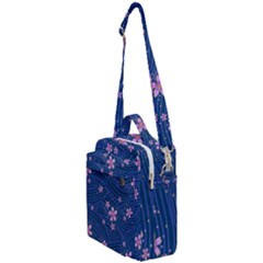 Flowers Floral Background Crossbody Day Bag