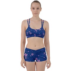 Flowers Floral Background Perfect Fit Gym Set