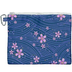 Flowers Floral Background Canvas Cosmetic Bag (xxxl)