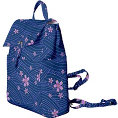 Flowers Floral Background Buckle Everyday Backpack