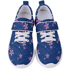 Flowers Floral Background Women s Velcro Strap Shoes