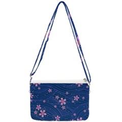 Flowers Floral Background Double Gusset Crossbody Bag