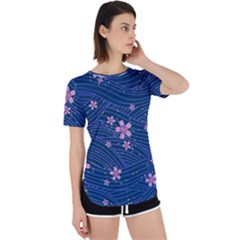 Flowers Floral Background Perpetual Short Sleeve T-shirt