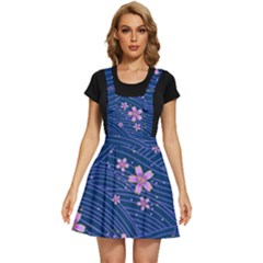 Flowers Floral Background Apron Dress by Maspions