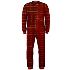 Grid Background Pattern Wallpaper Onepiece Jumpsuit (men) by Maspions